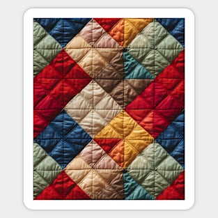 Vintage Geometric Patchwork Pattern Sticker